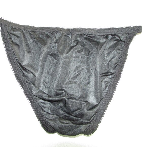 Black Sheer Nightshirt and Panty Set - Picture 10 of 11